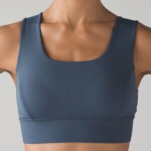 Lululemon On Track Bra Astro Blue- Size 10
